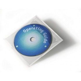 10 FUNDAS AUTODHESIVAS PARA CD DVD DURABLE