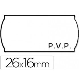 Etiquetas meto onduladas 26 x 16 mm pvp bl. adh 2 -rollo 1200 etiquetas troqueladas