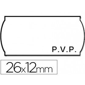 Etiquetas meto onduladas 26 x 12 mm pvp bl. adh 2 -rollo 1500 etiquetas troqueladas