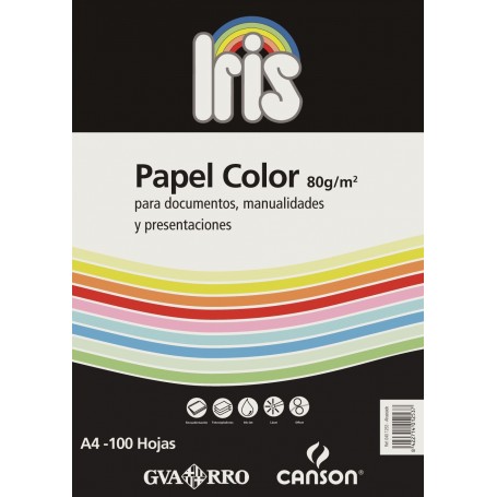 CANSON PACK IRIS 21X29,7 100H. REPRO 80G ROSA INTENSO