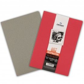PACK 2 CUAD. ART BOOK 21X29,7 36H CANSON INSP. 96G ROJO/GRIS