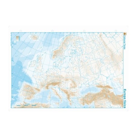 Comprar cuadro Mapa Europa físico - Mapas 