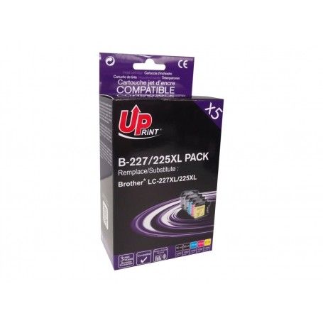 PACK  CARTUCHOS COMPATIBLES.  BROTHER UPRINT  LC225/227