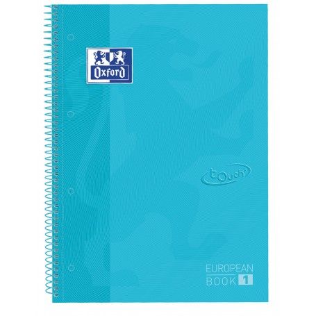 OXFORD EUROPEANBOOK1 TED A4+80H 5X5 SOFT TOUCH AZUL P