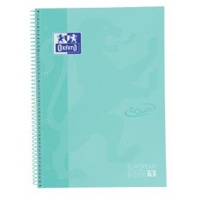 OXFORD EUROPEANBOOK1 A4+ 80H 5X5 TE TOUCH ICE MINT PA