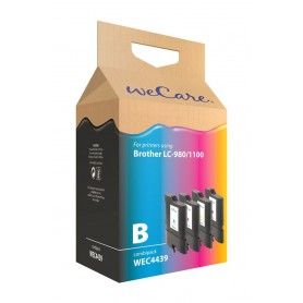 PACK CARTUCHOS COMPATIBLES WECARE BROTHER LC980 1100 BK+CMY