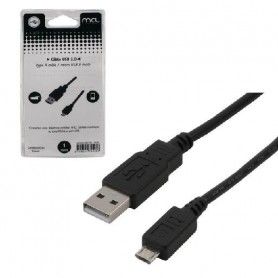 CABLE USB 2.0 TIPO A MACHO   MICRO USB B MACHO Ñ 1M