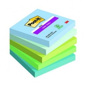 PACK 6 POST-IT SUPER STICKY 76X76 OASIS