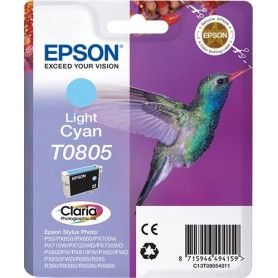 CARTUCHO DE TINTA EPSON T0805 LIGHT CYAN (COLIBRI)