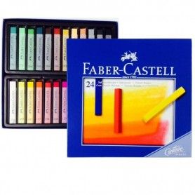 FABER CASTELL ESTUCHE 24 PASTELES BLANDOS CREATIVE STUDIO.