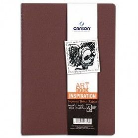 PACK 2 CUAD. ART BOOK 21X29,7 36H CANSON INSP. 96G TIERRA/ROJO