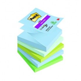 PACK 6 Z-NOTAS POST-IT SUPERSTIKY 76X76 OASIS