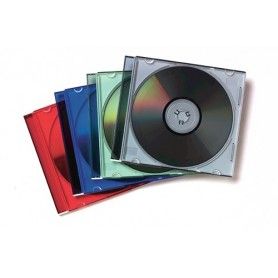 FELLOWES CAJA CD DVD SLIM 25 UD COLORES 98317