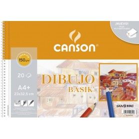 CANSON BLOC A4+ 20H DIBUJO BASIK LISO 150G